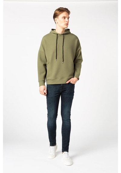 Vigoss Erkek Kapşonlu Sweatshırt 62170-00377 Haki