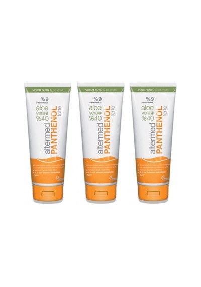Panthenol Aloe Vera İçeren Nemlendirici Vücut Sütü 3 Adet
