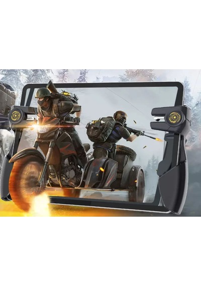 Tablet Uyumlu 6 Parmak Tetik Pubg Mobile Joystick Siyah Tetik
