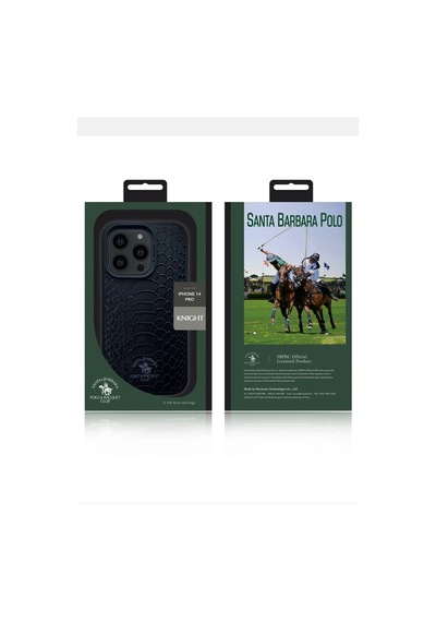 Santa Barbara Polo Racquet Club Apple iPhone Uyumlu  14 Pro Max Kılıf Pu Deri Timsah Tasarım Business Knight Kapak Mor