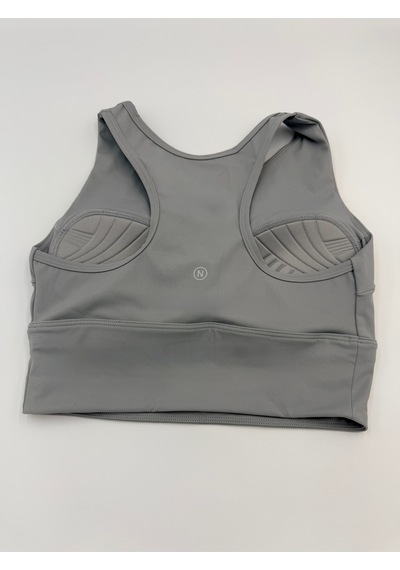 Sculpt Spor Sütyeni Yüksek Destek Toparlayıcı Fitness Yoga Spor Bra Gri