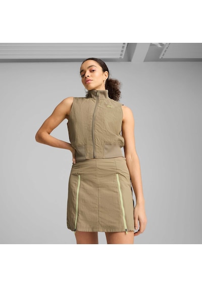 Puma Kadın Dare To Tam Fermuarlı Dokuma Yelek 629828 83 Kahverengi