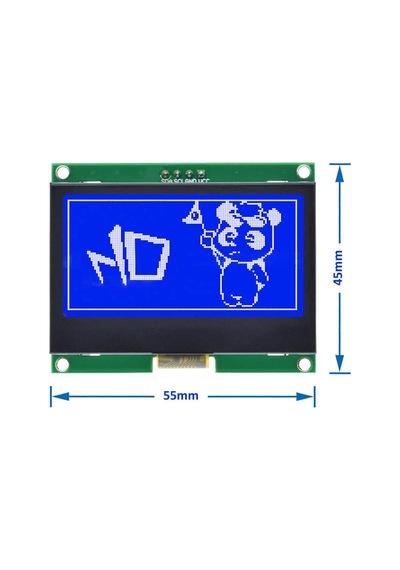 2.2 Inch I2c Iıc Gm12864 V2.0 Mavi Glcd Modül St7567s Dc 3.3v