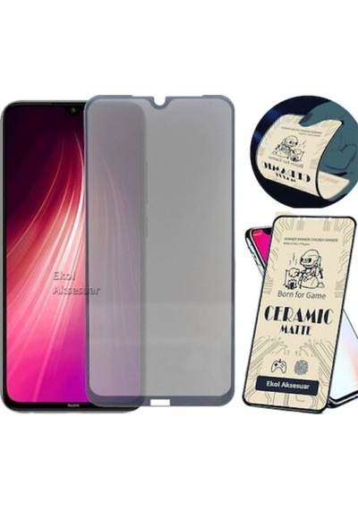 Ridmi Note 8 Tam Kaplayan 5d Mat Nano Kırılmaz Cam