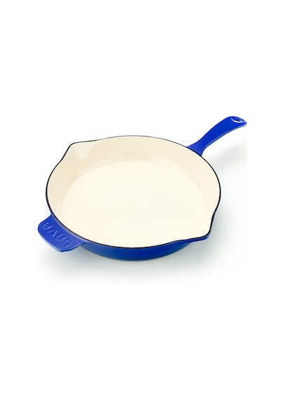 Lava Döküm Yuvarlak Kızartma Tavası Metal Saplı 28 CM
