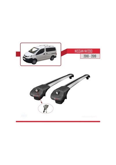 Nissan Nv200 2010-2019 Arası İle Uyumlu Ace-1 Ara Atkı Tavan Barı Gri