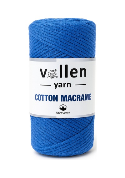 200gr,premıum Koton Pamuk Makrome Ipi,2mm Pamuk Zincir Makrome,supla,çanta Ipi,saks Mavi