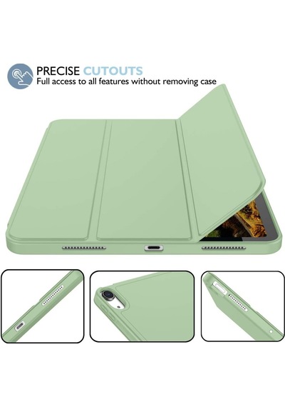 Apple Uyumlu iPad, Air 11inç M2 2024 Kılıf Kalem Bölmeli Smart Case A2902 A2903 A2904