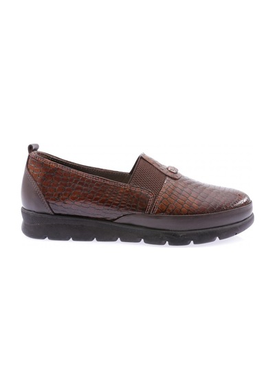 Dgn 742-23y Kadin Lastik Detayli Comfort Ayakkabi 742-692-R13867 Kahverengi