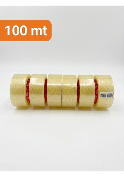 Oneplus1 Şeffaf Güçlü Yapıştırıcılı Koli Bandı 45 Mm X 100 Mt 6'lı Paket