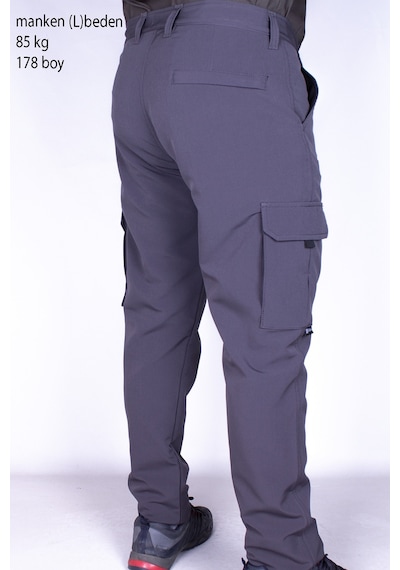 Nikbin Tactical Taktik Pantolon Outdoor Kargo Cep Esnek Ve Hafif Malzeme Likrali Mevsimlik -füme Füme