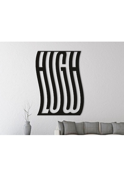 High Low 3d Duvar Dekoru - Şık Ve Minimalist Tasarım 19cm