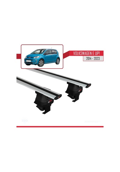 Volkswagen E Up 2014-2023 Arası İle Uyumlu Ace-4 Ara Atkı Tavan Barı Gri