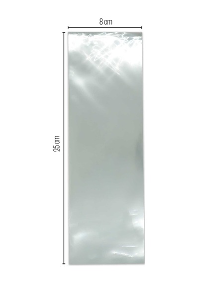 8X25 Opp Parlak-Şeffaf Jelatin 1000 Adet