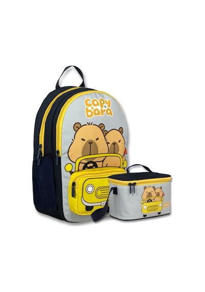 Capybara Unisex Capybara Seyahatte Okul Çantası+beslenme Çantası Seti - Setcpb6218b Çok Renkli