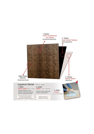 3 Boyutlu Duvar Paneli Kabartmalı Kareli Yuvarlak Desen Pvc 41x41 Cm/ 6 Adet /1 M² Antik