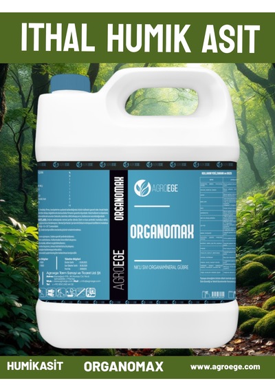 Agroege Organomax İthal Humik Fulvik Asit 5 LT