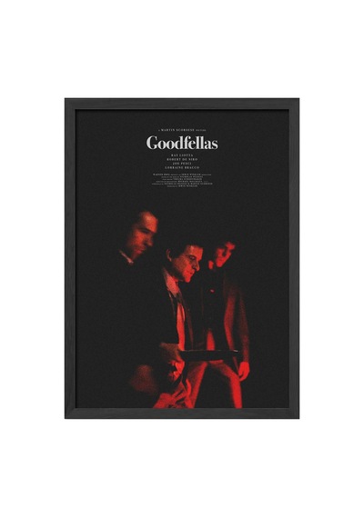 Godfellas Siyah Ahşap Çerçeveli Poster, Film Duvar Tablosu