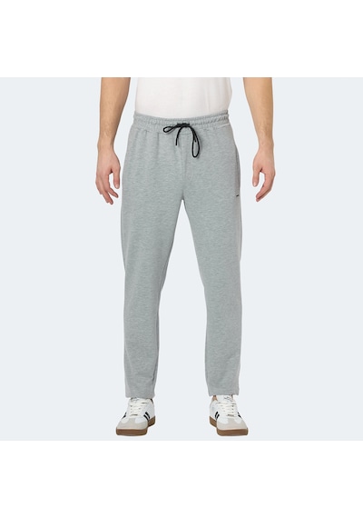 Slazenger NATASA Erkek Fermuar Cepli Gri Eşofman Altı