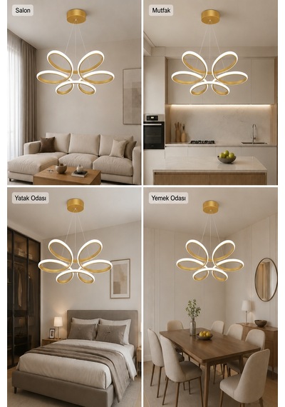Niva Led Sarkıt Avize Beyaz Işık Eskitme