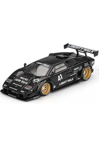 Mini Gt 1/64 Lamborghini Countach Lb-works Black - Blister Paket Mgt01081-bl Siyah