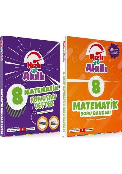 Tammat 8. Sınıf Matematik Hızlı Ve Akıllı Soru + Defter Set 2 Kitap