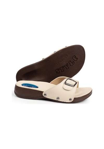 Comfort Style Siyo Ortopedik Halluks Ve Topuk Dikeni Terliği Kemik Çıkıntısı Terliği Bej