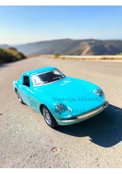 1966 Ferrari Mavi 275 Gtb 1/32 Ölçek Metal Diecast Çek Bırak Model Araba Çok Renkli