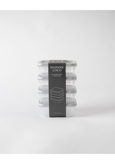 Madame Coco Bonn 2'li Saklama Kabı - Soft Gri - 4x500 Ml 8684427307052 Çok Renkli