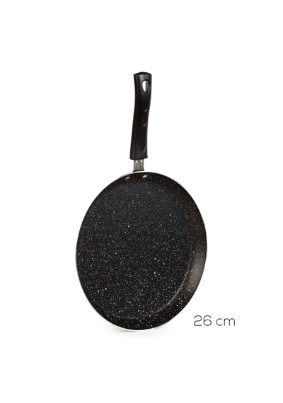 Porsima 579.0093 Granit Yanmaz Yapışmaz Tava Krep Tavası 26 Cm Siyah