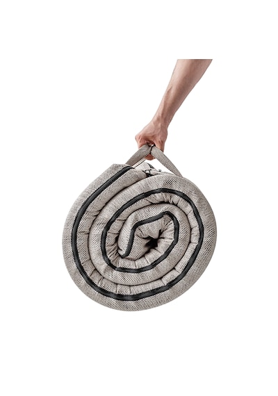 Nomad Yastık Hediyeli Full Ortopedik Taşınabilir Kamp Yatağı 6 Cm 1 80x190 Vizon Ölçü