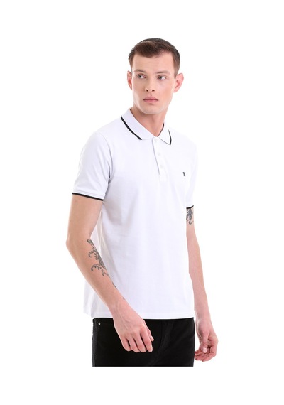 Hatemoğlu Beyaz Regular Fit Düz 100% Pamuklu Polo Yaka Tişört 35361023C008 Beyaz