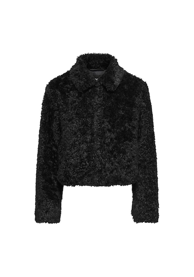 Only Onlgınny Short Teddy Jacket Otw Kadın Kısa Teddy Mont - Sıcak Ve Şık Siyah