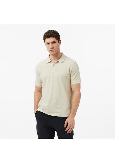 Nautica Erkek Bej Regular Fit Polo Yaka T-shirt Düz K65002t Bej