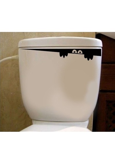 Wc Klozet için Gizemli Sticker Yapıştırma Model1