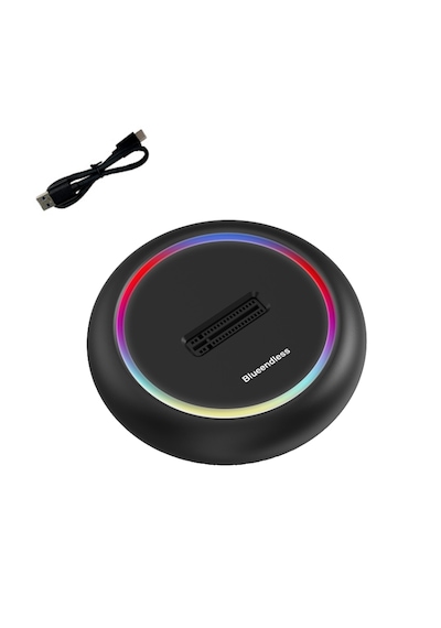 Blueendless Çift Protokollü Ssd M.2 Bağlantı İstasyonu Rgb Led Işıklı M.2 Sata Usb C Ssd Kutusu Nvme+ngff Hdd Ssd Bağlantı İstasyonu Sağlam
