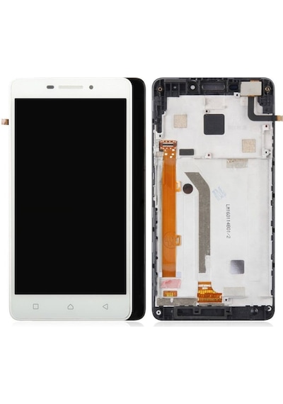 Lenovo P1M Lcd Ekran Dokunmatik Siyah Çıtalı
