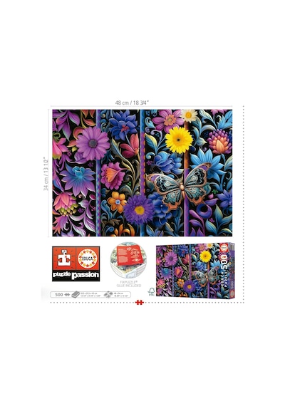 Educa 500 Parça Badda Çiçeğinin Açışı Puzzle - 19909 - Badda Bloom