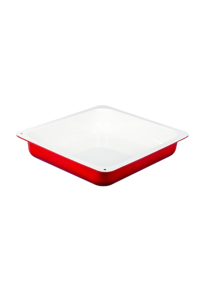 Lava Döküm GN 2/3 Gastronorm Küvet İç Renk Krem 35 x 32 CM Kırmızı