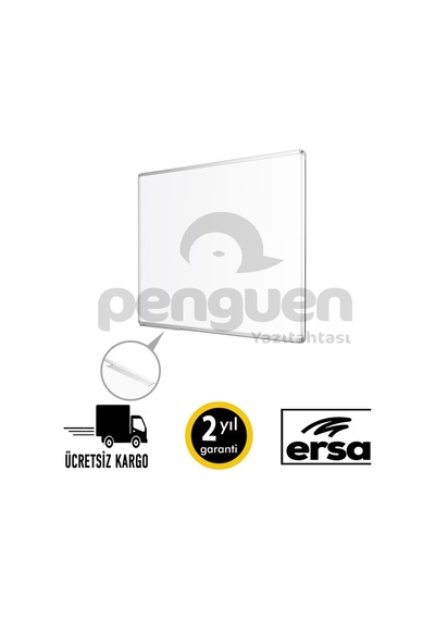 Penguen Alü Çer. Duvara Monte Manyetik Yazı Tahtası Beyaz 100X180