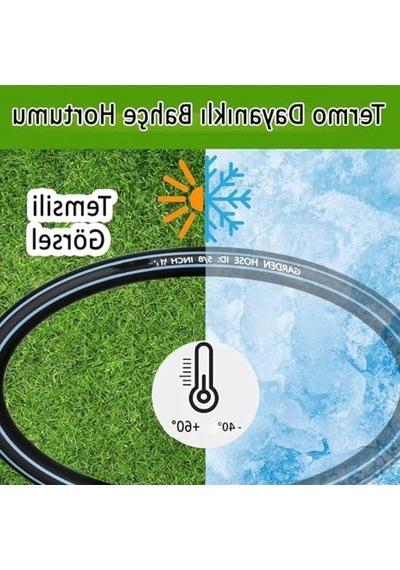 12.5 Mm 50 Metre Dayanıklı Bahçe Hortumu, 3 Katlı Yapı