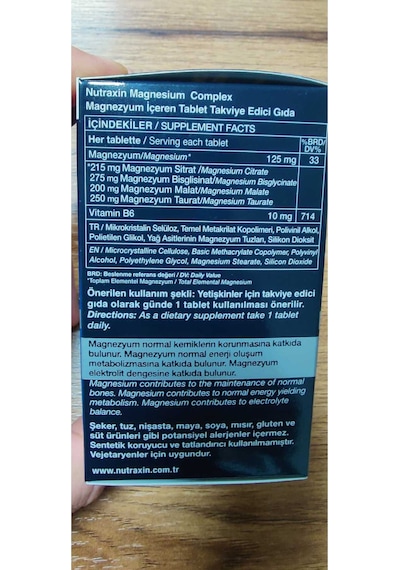 Magnezyum Complex 60 Tablet 250 Mg 3 Adet