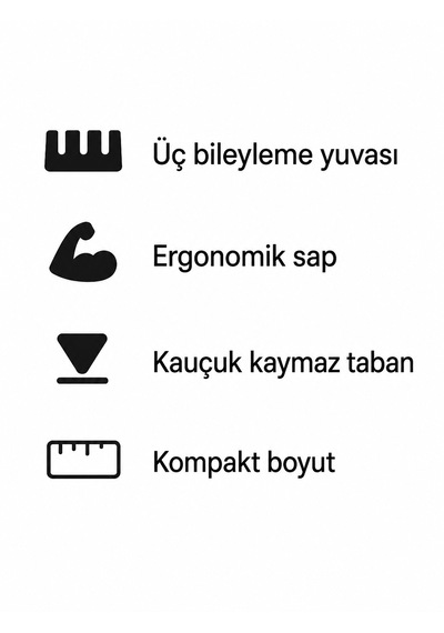 Akgün 3 Kademeli Bıçak Bileyici Kaymaz Taban