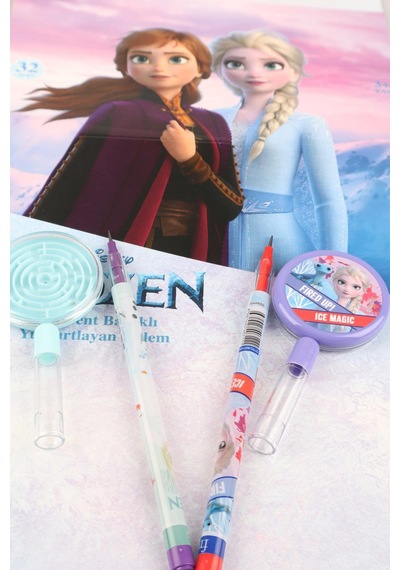 Yeni Sezon Lisanslı Elsa Frozen Yumurtalayan Labirent Figürlü Geçmeli Kurşun Kalem