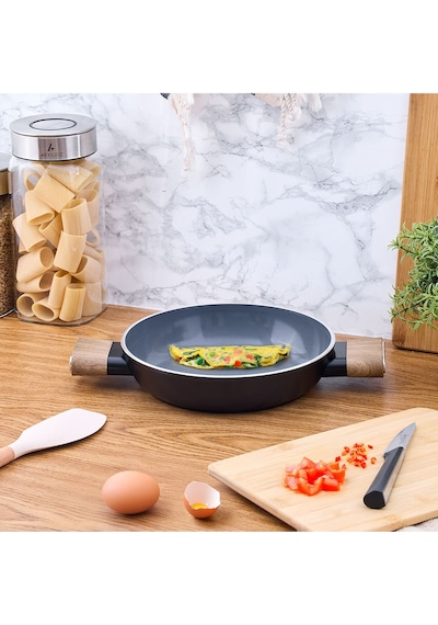 Aryıldız 22 Cm Eco Seramik Sahan Siyah