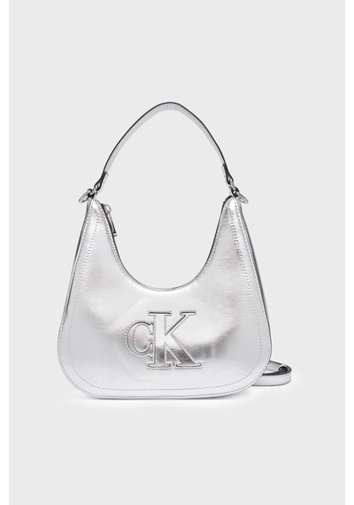 Calvin Klein Logolu Çıkarılabilir Askılı Çanta Lv04f3897g3jh Kadın Çanta Lv04f3897g 3jh Gümüş