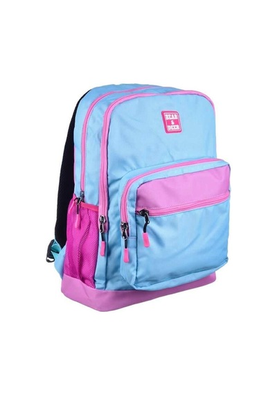 Bear & Deer School Çift Gözlü Sırt Çantası Turkuaz Bd-cn0239 Diğer