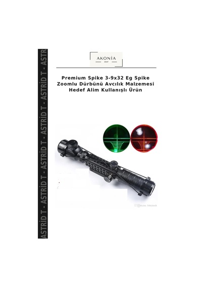 Premium Spike 3-9x32 Eg Spike Zoomlu Dürbünü Avcılık Malzemesi Hedef Alim Kullanışlı Ürün Diğer