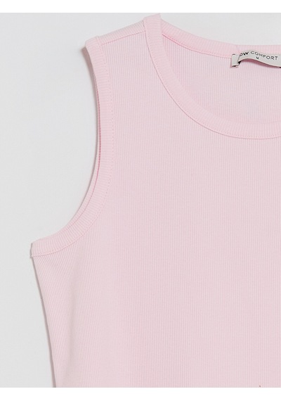 Lcw Comfort Pembe Bisiklet Yaka Kadın Atlet