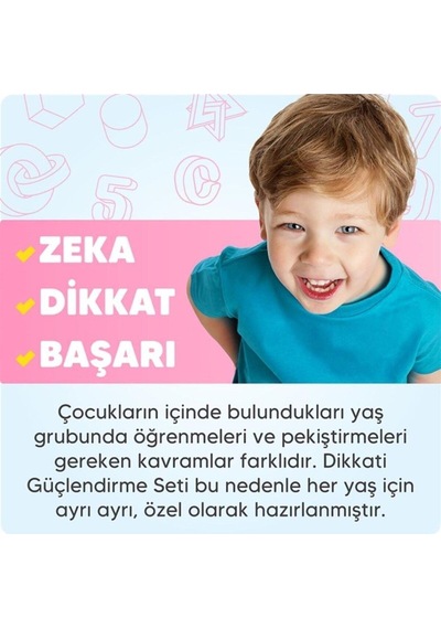 Adeda Dikkati Güçlendirme Seti 2 Yaş